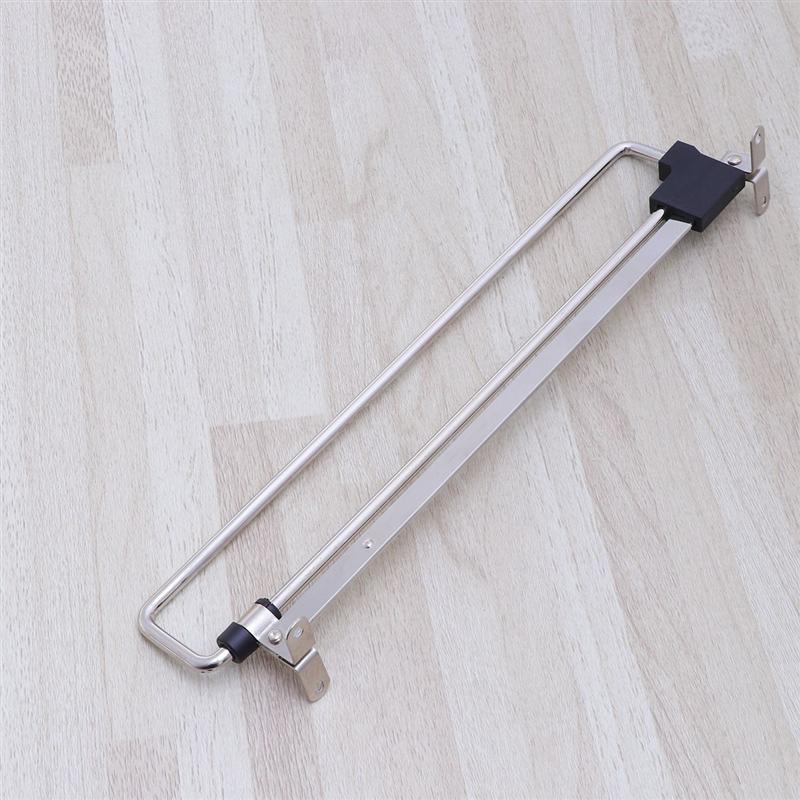 HULIANFU Stainless Steel Retractable Wardrobe Rail Clothes Hanger Towel Coat Racks Closet Rod (Simplified Type,Silver) - Deanwangkt