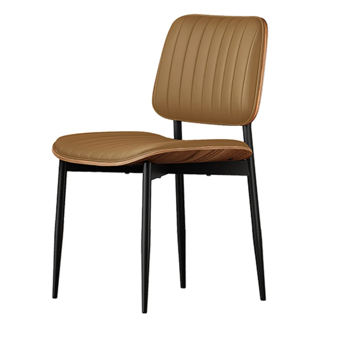 Modern Faux Leather Upholstered Side Chair