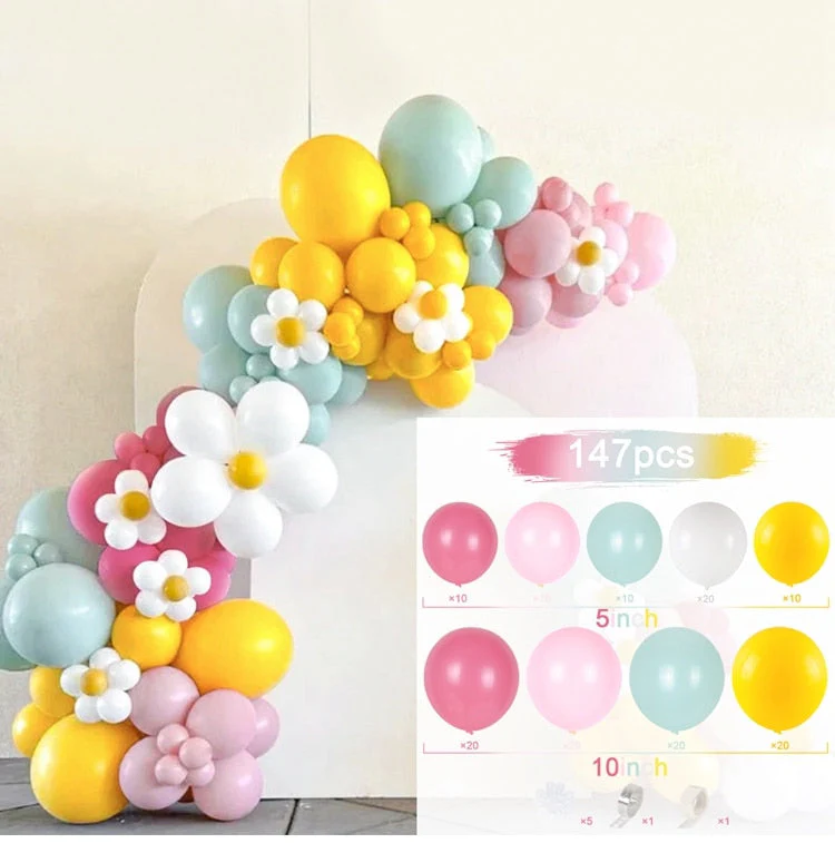 HULIANFU Macaron Pink Balloon Garland Arch Kit Wedding Birthday Party Decoration Kids Globos Rose Gold Confetti Latex Ballon Baby Shower - Deanwangkt