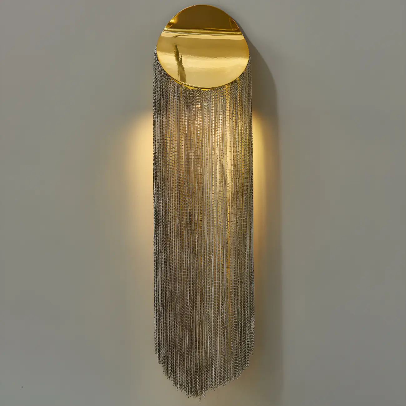 Luxury Metal Wall Light with Ambient Aluminium Shade