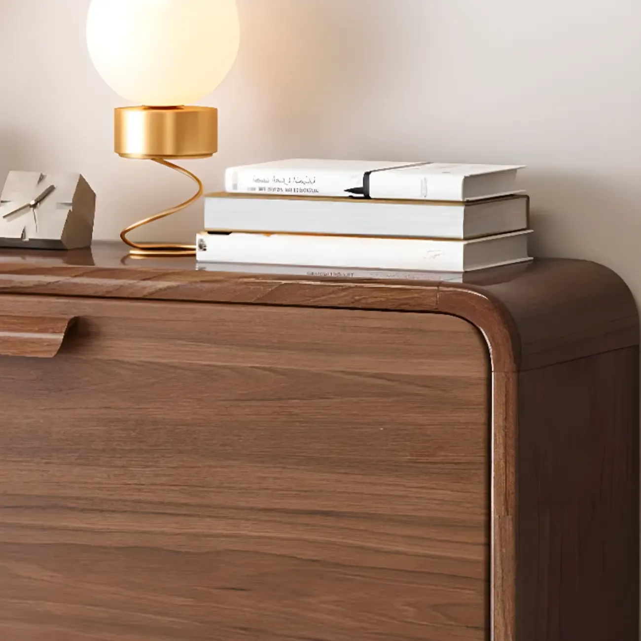 Traditional Hidden Adjustable 3 Tiers Solid Wood Shoe Cabinet