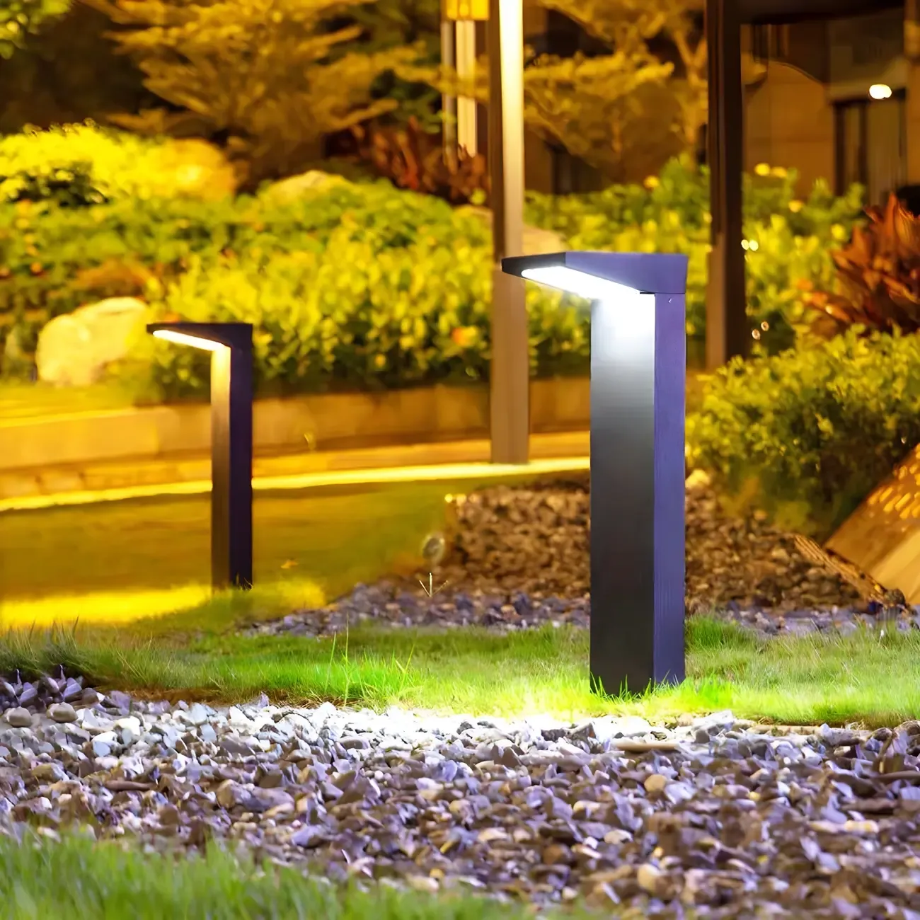 Modern Sleek Solar LED Landscape Lighting