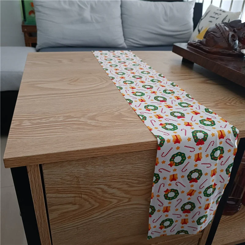 HULIANFU Thanksgiving Table Runner Pumpkin Maple Leaves Halloween Kitchen Dining Table Decoration Christmas For Outdoor Home Party Decor - Deanwangkt