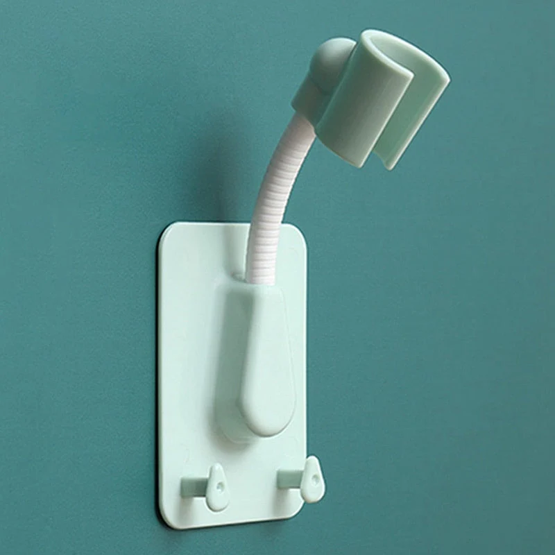 HULIANFU Universal Adjustable Shower Bracket Holder Color Plastic Shower Head Stand Holder Wall-Sticky Bath Rack Batheroom Holder - Deanwangkt
