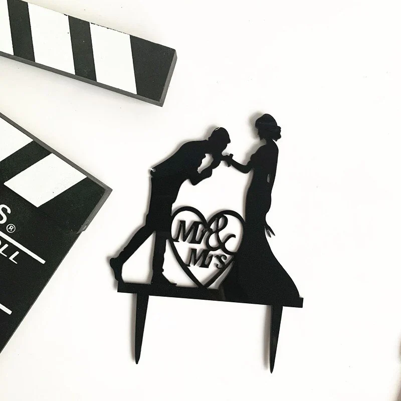 HULIANFU MR&MRS Acrylic Wedding & Engagement Cake Topper Lover Valentine  Day Baking Decoration You&me Anniversary Cake Party Favors - Deanwangkt
