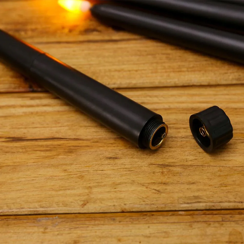 HULIANFU Pack of 6 Black/White LED Birthday Candles,Yellow/Warm White Plastic Flameless Flickering Battery Operated LED Halloween Candles - Deanwangkt
