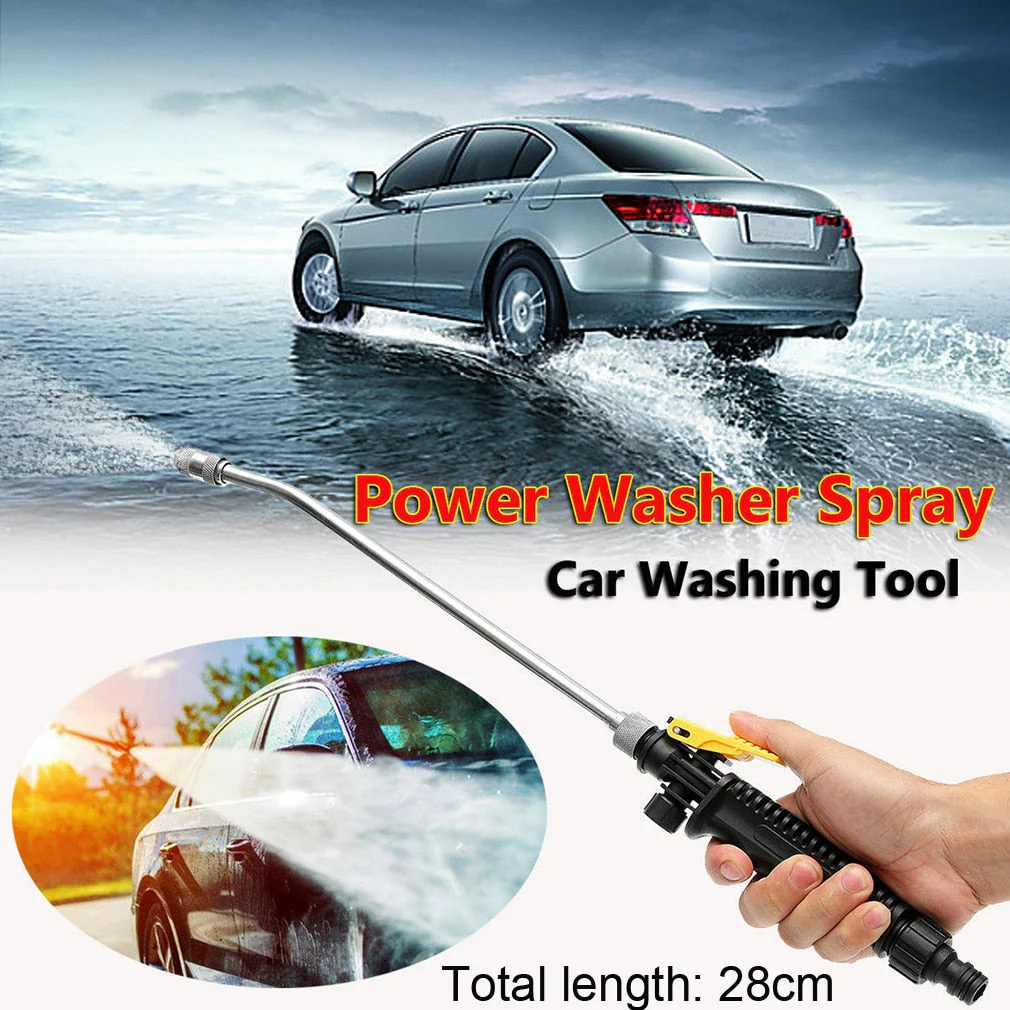 HULIANFU Water Gun Hose Nozzle Car Washer Garden Watering Jet Spray High Pressure Sprinkler Foam Lance Automobiles Cleaning Tool - Deanwangkt