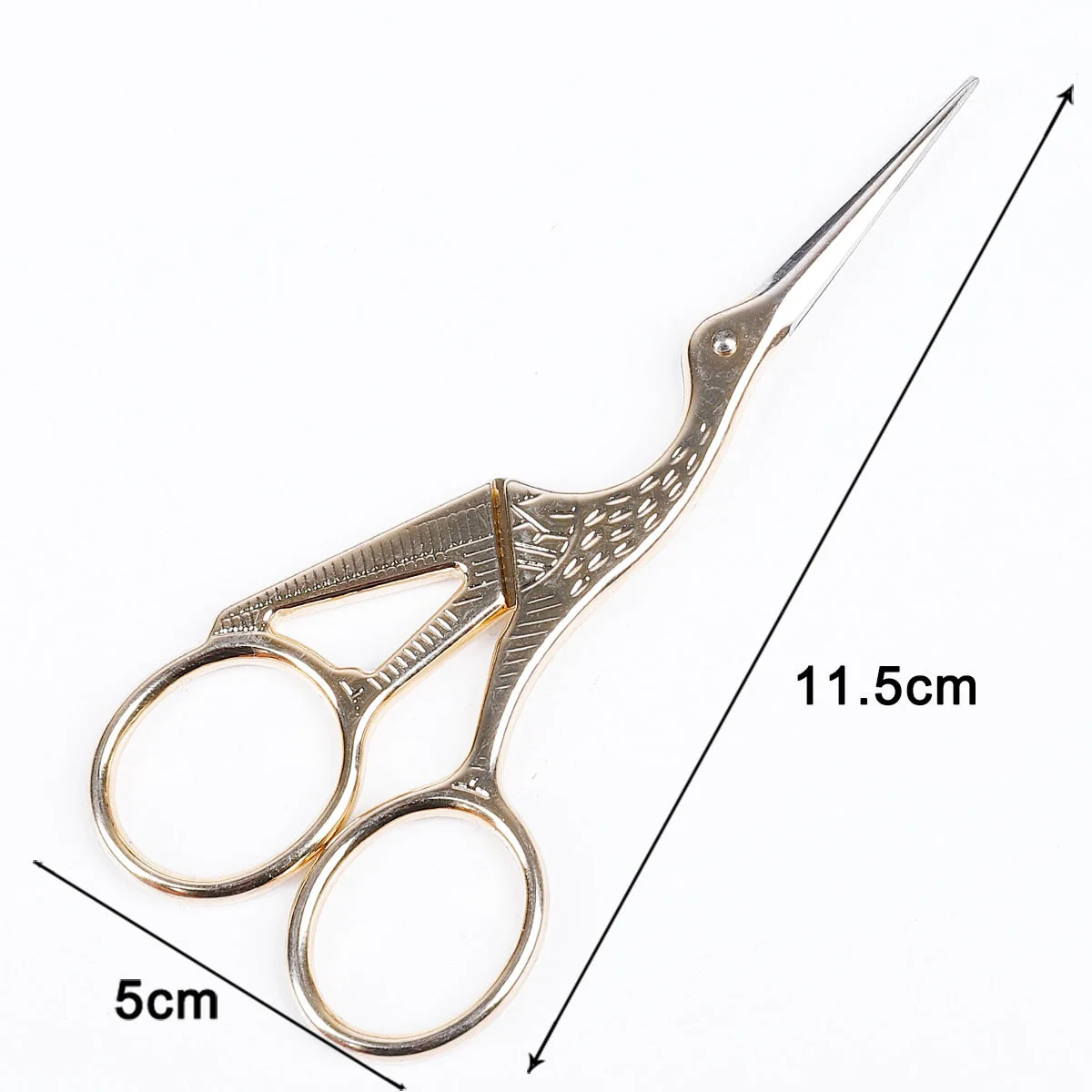 HULIANFU Vintage Stainless Steel Tailor Yarn Trim Cut cross stitch Scissor fabric Needlework Embroidery Thread knitting tool Sewing Tool - Deanwangkt