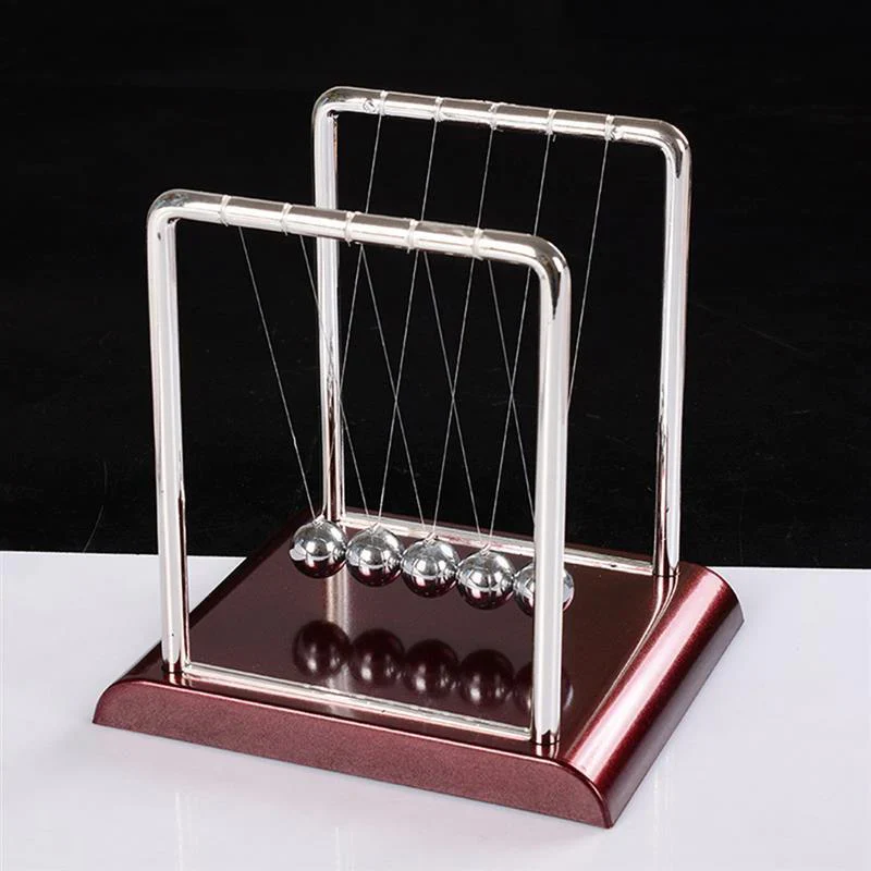 HULIANFU Newton Cradle Balance Steel Balls School Teaching Supplies Physics Science Pendulum Desk Toy Gifts Home Decoration - Deanwangkt