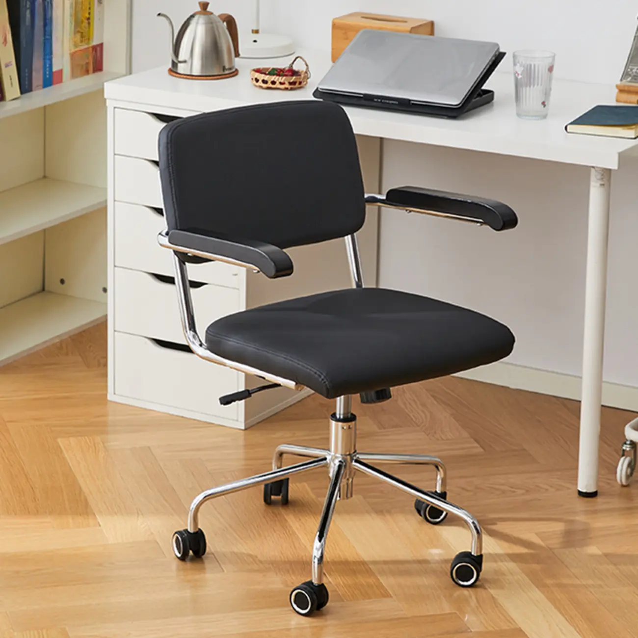 Modern Fabric Metal Frame Adjustable Office Chair