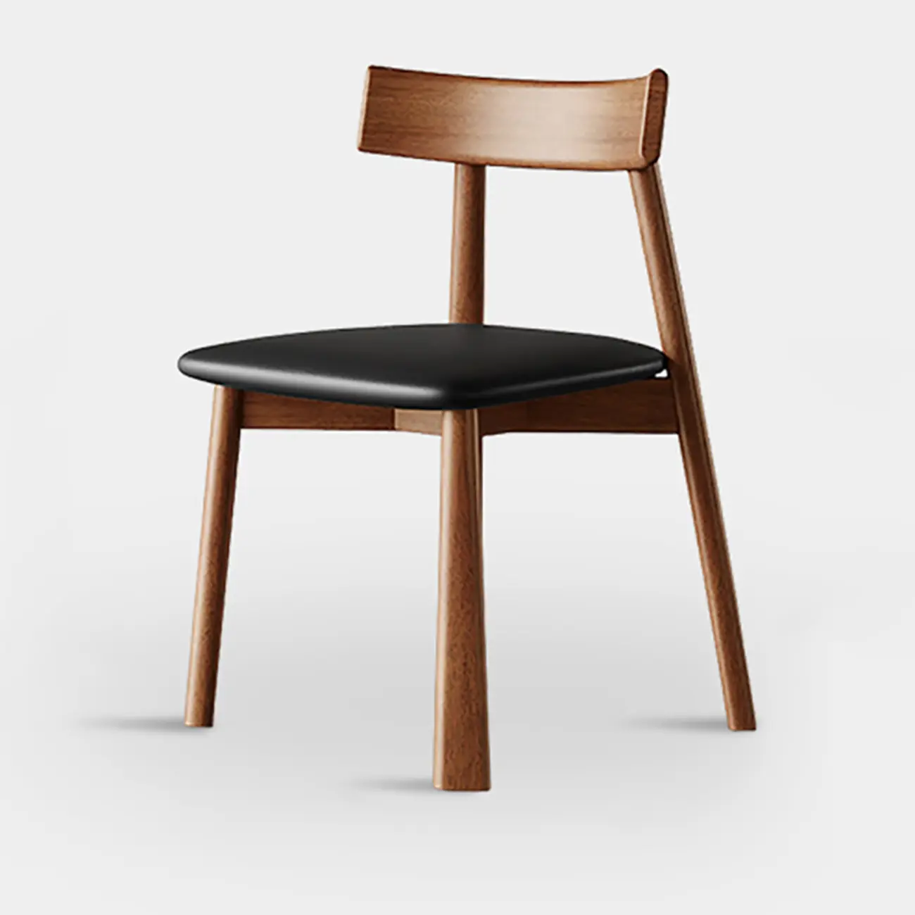 Modern Faux Leather Upholstered Low Back Dining Chair