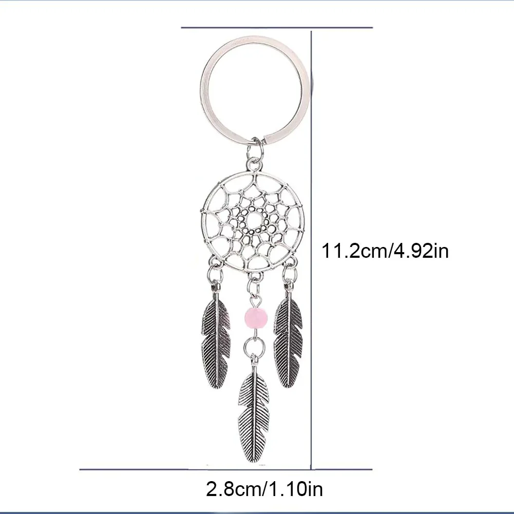 HULIANFU New Indian Style Dreamcatcher Moon Handmade Wind Chimes Wall Ornament Girls Room Decoration Feather Dream Catcher - Deanwangkt