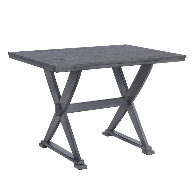 Mid-Century Wood 5-Piece Dining Table Set