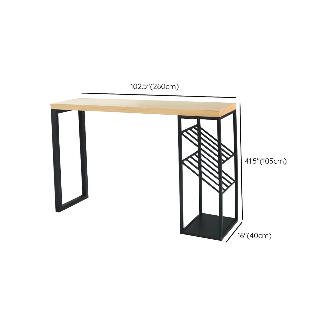 Modern Natural Pine Wood Wine Rack Bar Tables