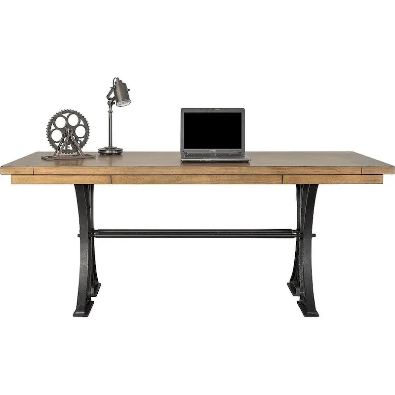 Toulouse Rustic Writing Desk, Writing Table, Office Desk, Brown