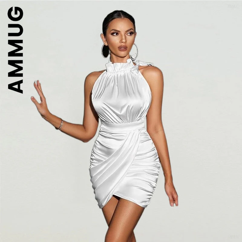 hulianfu Women Fashion Dress sleeveless sexy mini dresses Style Harajuku Dresses Stylish Soft Sexy Dress Vestidos Women Clothing - Deanwangkt