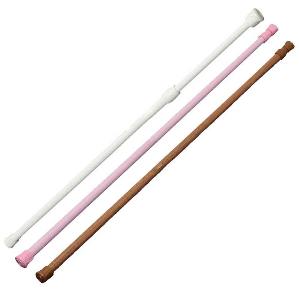 HULIANFU Telescopic Tension Extendable Curtain Window Shower Hanger Closet Hanging Rod Household Hanging Rods Bathroom Product - Deanwangkt