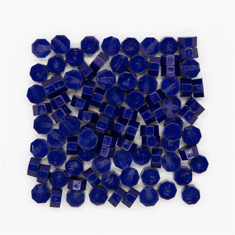HULIANFU Sealing Wax Seal Stamp Wax Beads 100pcs for lovers craft happy new year gift Wedding invitation envelop gold stamper colorful - Deanwangkt