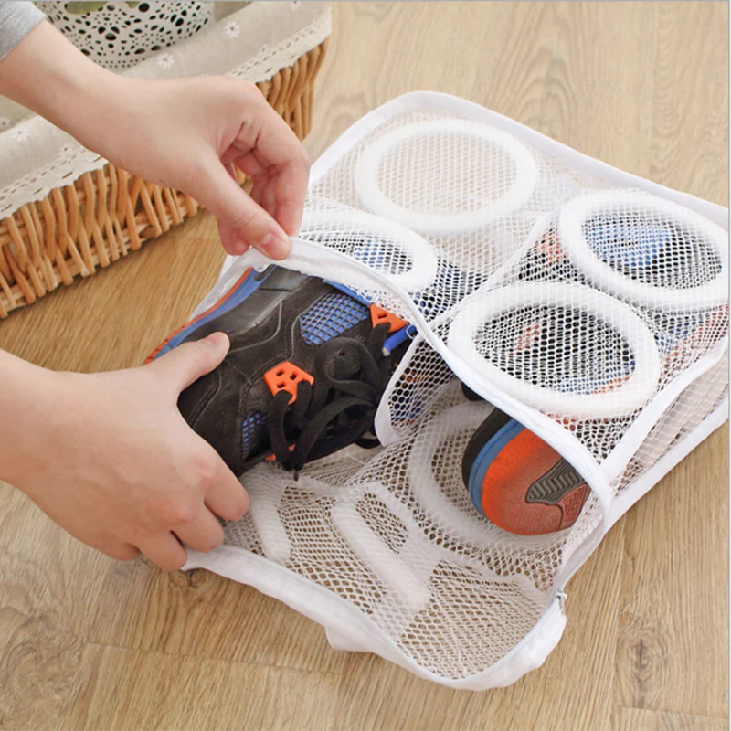 HULIANFU Washing Machine Shoes Bag Travel Clothes Storage Bag Portable Laundry Bags Underwear Sock Bra Protective Net Mesh Cleaning Tools - Deanwangkt