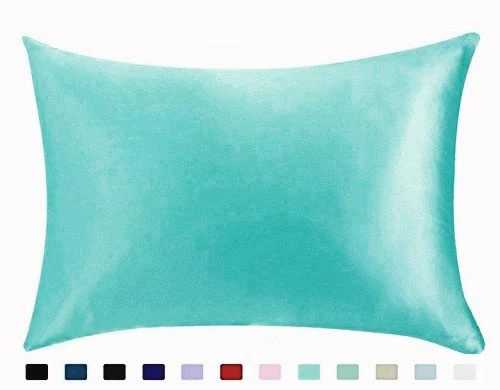HULIANFU Pure Emulation Silk Satin Pillowcase Comfortable Pillow Cover Pillowcase For Bed Throw Single Pillow Covers - Deanwangkt