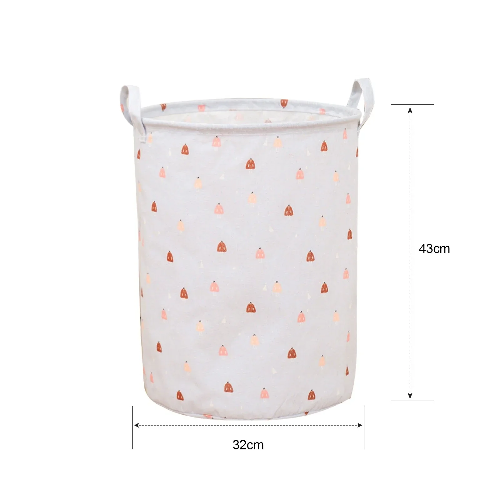HULIANFU Organizer Canvas Laundry Basket Waterproof Large Capacity Laundry Hamper Dirty Clothes Storage Basket Toy Home Storage Bin 45x35 - Deanwangkt