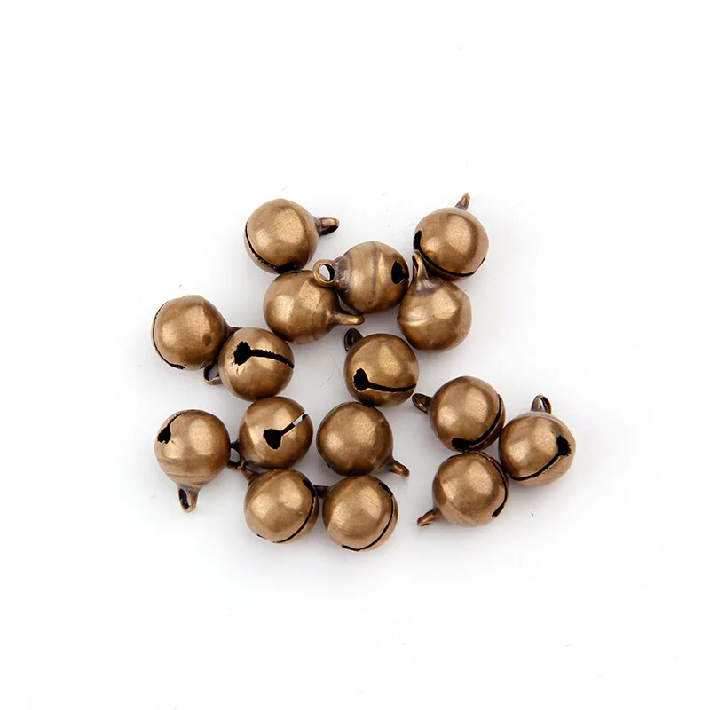 HULIANFU 2026  Bronze Metal Jingle Bells Loose Beads Festival Party Decoration/Christmas Tree Decorations/DIYCrafts Accessories - Deanwangkt