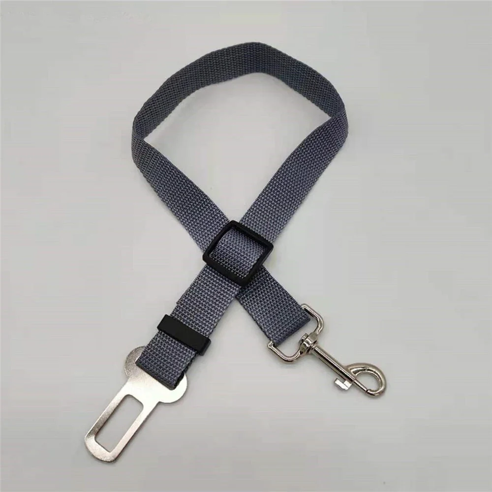 HULIANFU Pet Dog Cat Car Seat Belt Dog Accessories Adjustable Harness Lead Leash Small Medium Travel Clip Puppy Collar Leash Pet Supplies - Deanwangkt