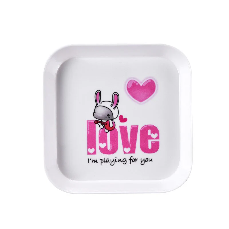 HULIANFU Snack Platter Snack Dish Small Bone Dish Spit Bone Dish Melamine Plate Small Plate Household Bone Bone Small Dish Cake Plate - Deanwangkt