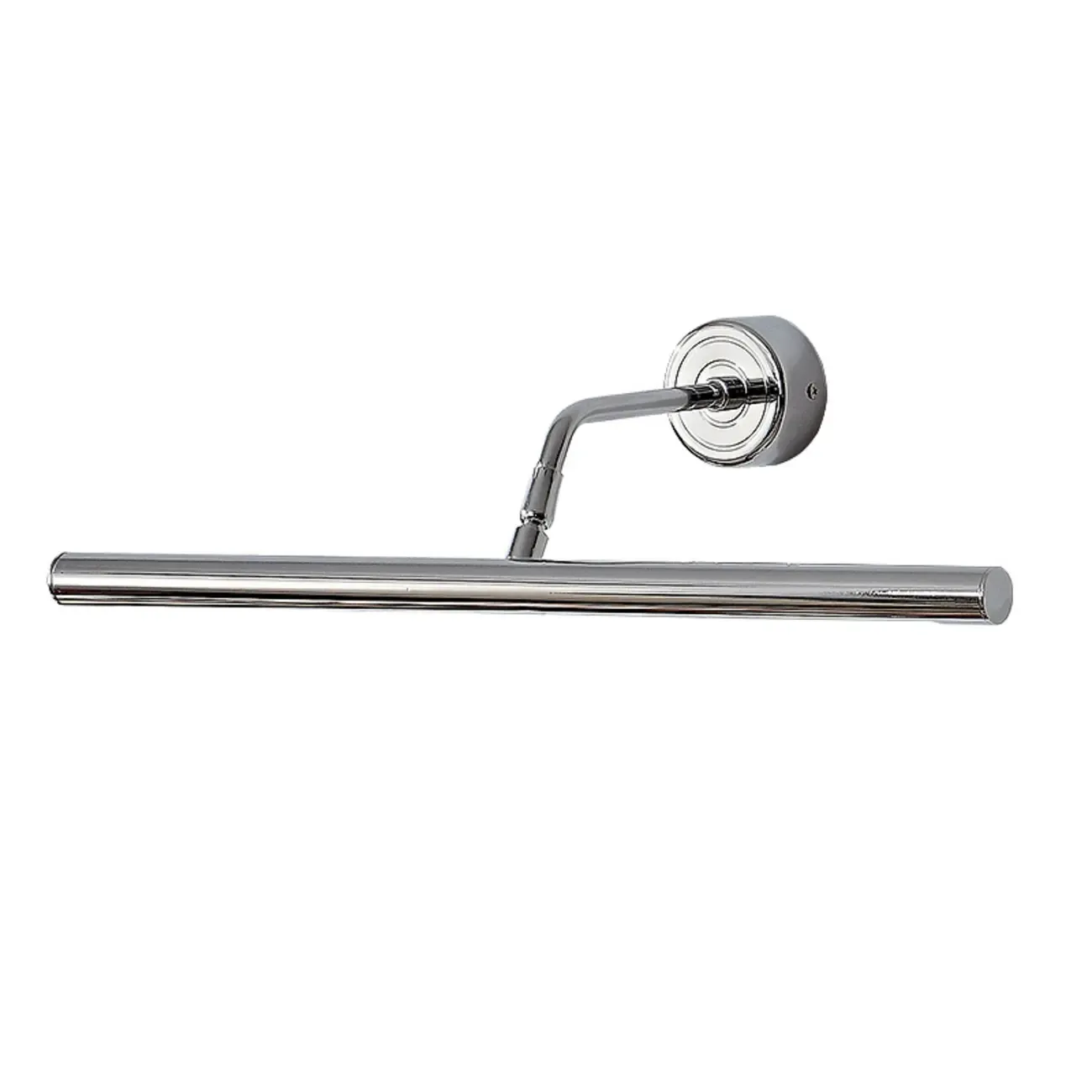 Modern Silver Metal tubular LED Wall Lamp with Angled Arm