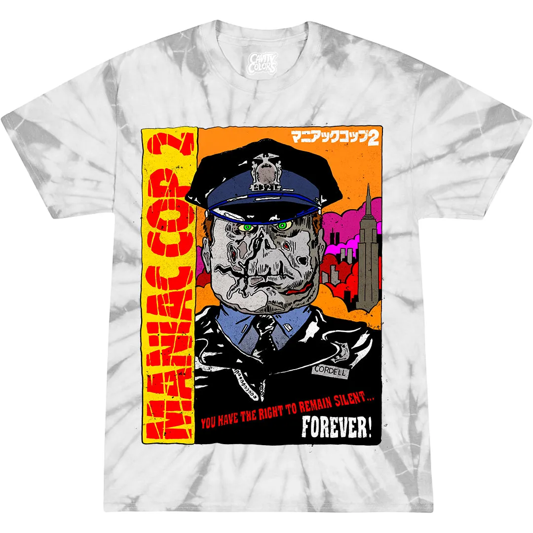 MANIAC COP 2: CULT CLASSIC - T-SHIRT (SILVER TIE DYE)