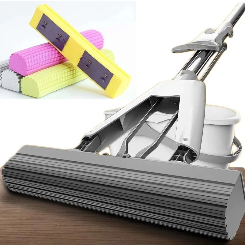 HULIANFU PVA Sponge Foam Rubber Mop Head Replacement Home Floor Cleaning Kitchen Tool Household Cleaning Accessories - Deanwangkt