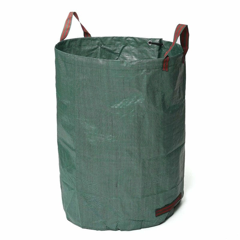 HULIANFU Large Capacity Heavy Duty Garden Waste Bag Durable Reusable Waterproof PP Yard Leaf Weeds Grass Container Storage 120L/300L/500L - Deanwangkt