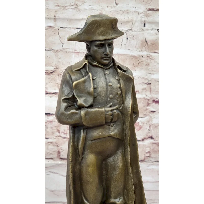 Art Deco Hand Made Lost Wax Method Napoleon Bronze Sculpture Figurine