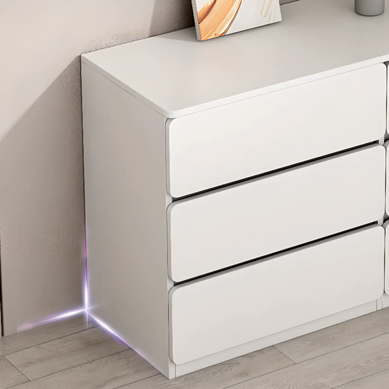 Artistic Rectangle Accent Chests with Free Standing Design