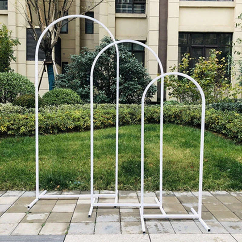 HULIANFU 2026  Wedding Arch Iron Pipe Irregular Shape Arch Stand Wedding Metal Props Backdrop Artificial Flower Stand wrought iron screen - Deanwangkt