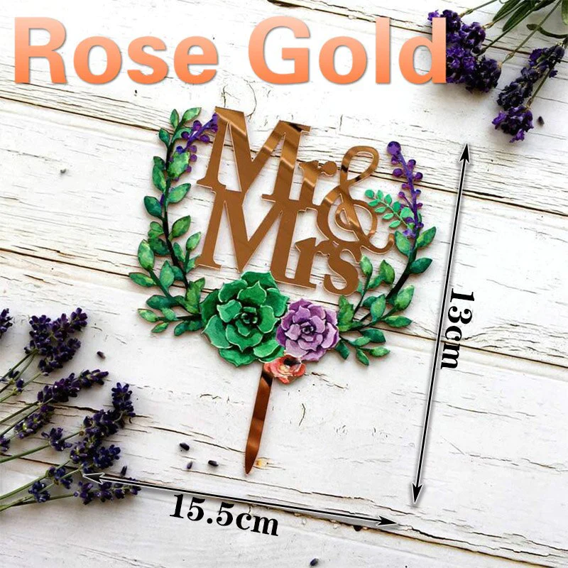 HULIANFU MR&MRS Acrylic Wedding & Engagement Cake Topper Lover Valentine  Day Baking Decoration You&me Anniversary Cake Party Favors - Deanwangkt