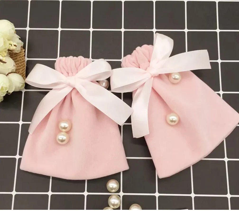 HULIANFU Velvet Gift Bags Jewelry Ribbon Sack 7x9cm 10x12cm 12x15cm pack of 50 Eyelashes Makeup Lipstick Drawstring Pouches - Deanwangkt