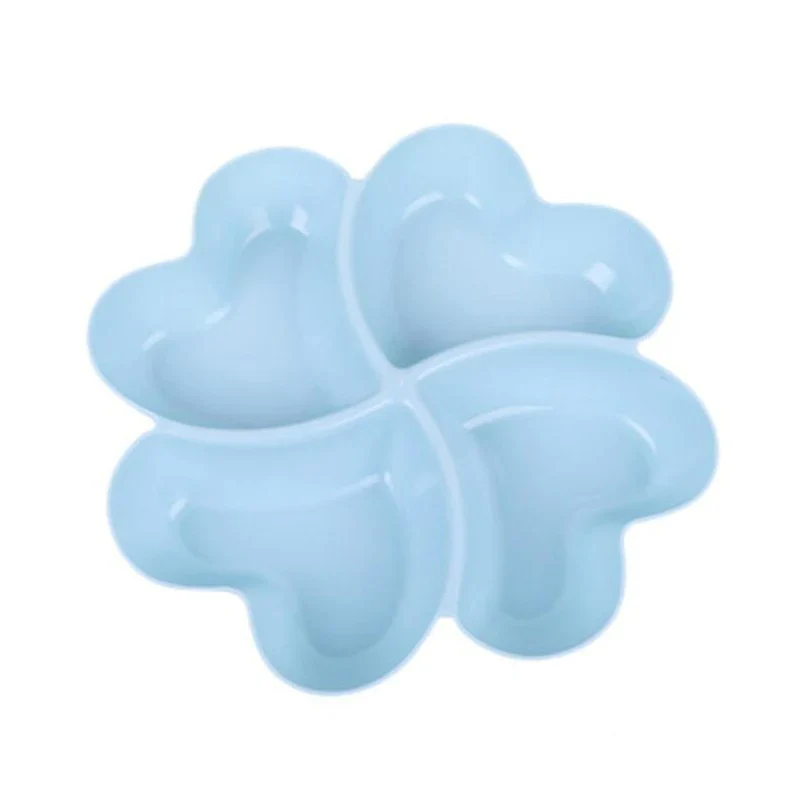 HULIANFU Multi-function Plastic Fruit Plate Dessert Tray Plate Snack Dish 6 Compartments High Quality - Deanwangkt