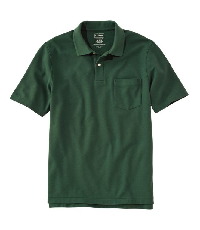 Men's Premium Double L? Polo, Hemmed Short-Sleeve with Pocket