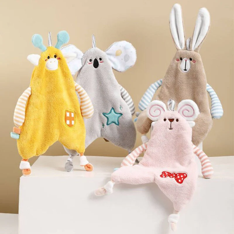 HULIANFU Lovely Cartoon Handkerchief Towel Hanging Absorbent Coral Velvet Wipe a Towel Household Kitchen Quick Drying Hand Cloth - Deanwangkt