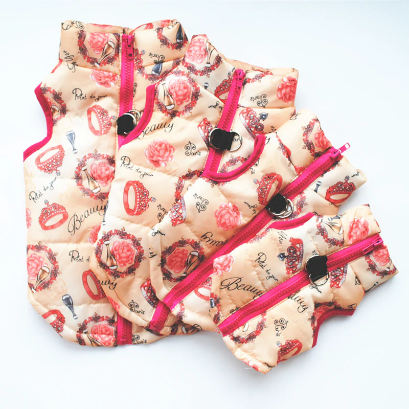HULIANFU Winter Warm Pet Clothes For Small Dogs Windproof Pet Dog Coat Jacket Padded Clothing for Yorkie Chihuahua Puppy Cat Outfit Vest - Deanwangkt