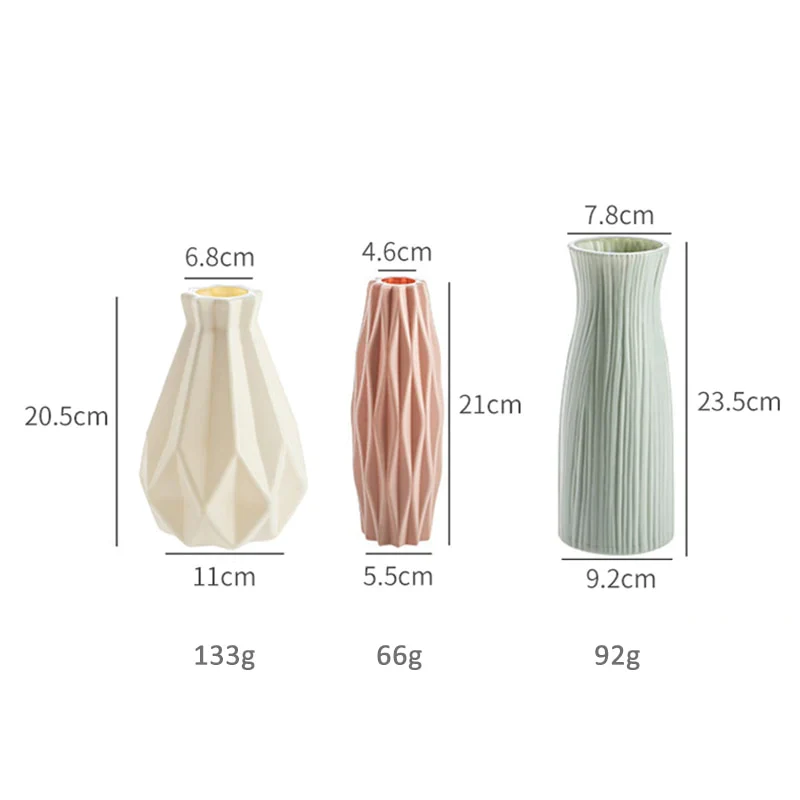 HULIANFU Modern vases decoration home Nordic Style Flower Arrangement Living Room Origami flower pot for interior - Deanwangkt