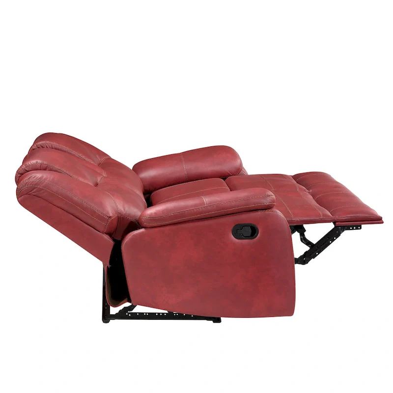 Kameryn Faux Leather Manual Reclining Loveseat