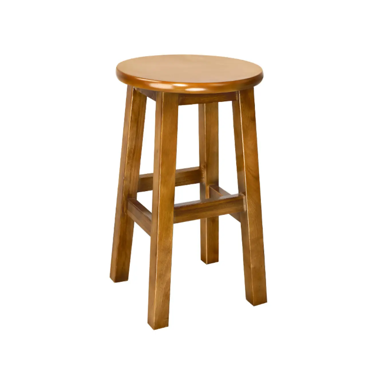 Counter Height Modern Wood Backless Bar Stools