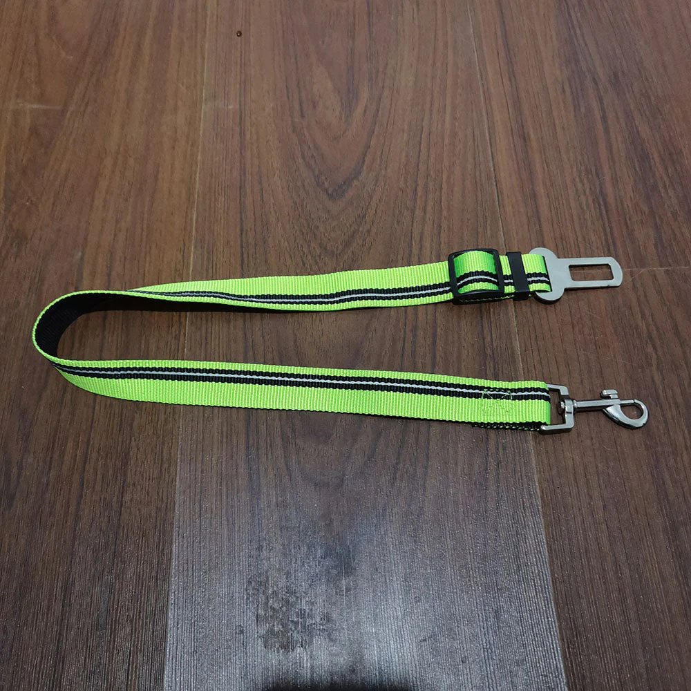 HULIANFU Pet Supplies Car Seat Belt Dog Seat Belt Dog Leash Vehicle Belt Adjustable Cushioning Elastic Reflective Safety Rope for Dog Cat - Deanwangkt