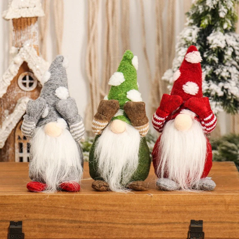 HULIANFU Santa Claus Christmas Doll Merry Christmas Decorations for Home Elk Christmas Ornaments Xmas Tree Decor  Navidad Natal Gifts - Deanwangkt