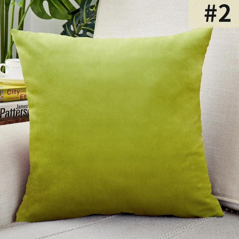 HULIANFU Super Soft Cushion Cover Velvet Pillow Cover For Sofa Living Room Housse De Coussin 30x50cm Decorative Pillows Nordic Decoration - Deanwangkt