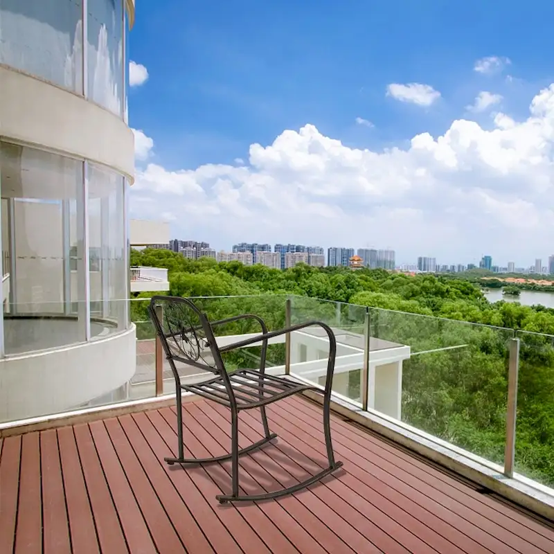 31.5  Flat Tube Single Rocking Chair Bronze Color