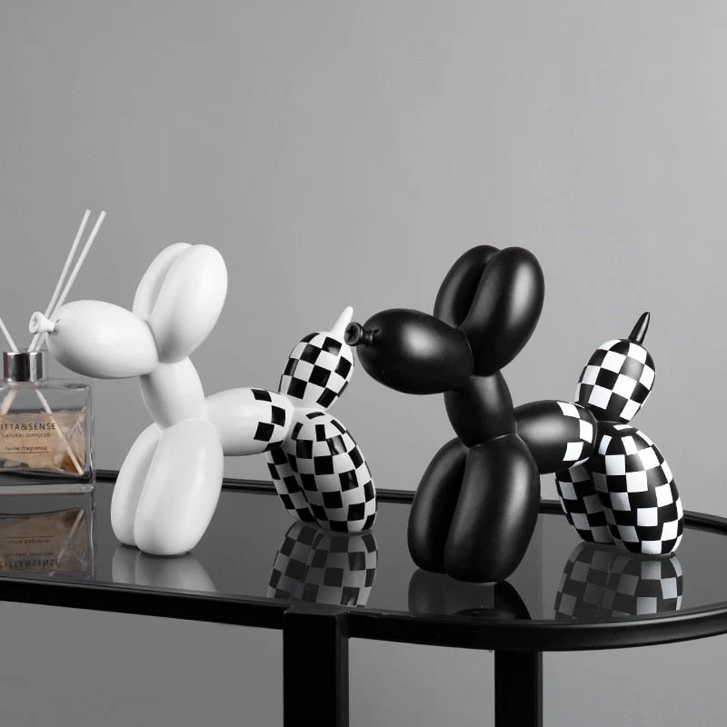 HULIANFU Light luxury balloon dog decoration creative animal home living room soft outfit girl cute decoration home decoration - Deanwangkt