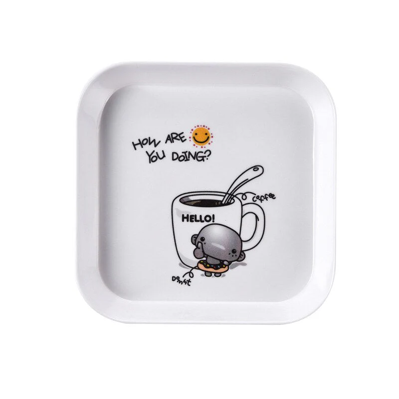 HULIANFU Snack Platter Snack Dish Small Bone Dish Spit Bone Dish Melamine Plate Small Plate Household Bone Bone Small Dish Cake Plate - Deanwangkt